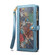 iPhone 13 Pro ESEBLE Star Series Lanyard Zipper Wallet RFID Leather Case - Blue