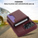 iPhone 13 Pro RFID Anti-theft Detachable Card Bag Leather Phone Case - Wine Red