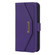 iPhone 13 Pro Cross Texture Lanyard Leather Phone Case - Purple