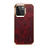 iPhone 13 Pro Denior Oil Wax Cowhide Plating Phone Case - Red