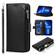 iPhone 13 Pro Microfiber Zipper Horizontal Flip Leather Case with Holder & Card Slots & Wallet  - Black