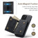 iPhone 13 Pro DG.MING M1 Series 3-Fold Multi Card Wallet Shockproof Case with Holder Function  - Black
