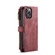 iPhone 13 Pro CaseMe-C30 PU + TPU Multifunctional Horizontal Flip Leather Case with Holder & Card Slot & Wallet & Zipper Pocket  - Red