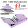 iPhone 13 Pro Crossbody Lanyard Zipper Wallet Leather Phone Case - Purple