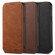 iPhone 13 Pro Suteni J06 Retro Matte Litchi Texture Leather Magnetic Magsafe Phone Case - Brown
