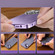 iPhone 13 Pro Spring Buckle Metal Frosted Phone Case - Purple