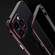 iPhone 13 Pro Aurora Series Lens Protector + Metal Frame Protective Case  - Black Red