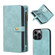 iPhone 13 Pro Zipper Wallet Detachable MagSafe Leather Phone Case - Blue