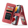 iPhone 13 Pro CaseMe 007 Multifunctional Detachable Billfold Phone Leather Case  - Red