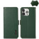iPhone 13 Pro KHAZNEH Side-Magnetic Litchi Genuine Leather RFID Case  - Green