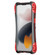 iPhone 13 Pro R-JUST AMIRA Shockproof Dustproof Waterproof Metal Protective Case  - Red