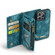 iPhone 13 Pro CaseMe-008 Detachable Multifunctional Horizontal Flip Leather Case with Card Slot & Holder & Zipper Wallet & Photo Frame  - Blue