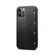 iPhone 13 Pro Denior Oil Wax Top Layer Cowhide Simple Flip Leather Case - Black