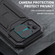 iPhone 13 Pro R-JUST Sliding Camera Shockproof Life Waterproof Dust-proof Metal + Silicone Protective Case with Holder  - Black