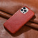 iPhone 13 Pro ICARER First Layer Cowhide Horizontal Flip Phone Case  - Red