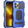 iPhone 13 Pro Metal + Silicone Sliding Camshield Holder Phone Case  - Blue