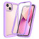 iPhone 13 Starry Sky Solid Color Series Shockproof PC + TPU Case with PET Film - Light Purple