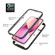 iPhone 13 Starry Sky Solid Color Series Shockproof PC + TPU Case with PET Film - Black