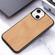 iPhone 13 Wood Veneer TPU Shockproof Phone Case - Cherry Wood