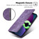 iPhone 13 RFID Anti-theft Brush Magnetic Leather Phone Case - Purple