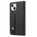 iPhone 13 Wristband Magnetic Leather Phone Case - Black