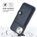 iPhone 13 Shockproof Leather Phone Case with Card Holder - Blue