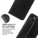 iPhone 13 Fierre Shann Retro Tree Bark Texture PU Magnetic Horizontal Flip Leather Case with Holder & Card Slots & Wallet - Black