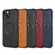iPhone 13 Crazy Horse Cowhide Leather Magnetic Phone Case - Brown