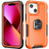 iPhone 13 3 in 1 PC + TPU Phone Case with Ring Holder - Orange