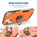 iPhone 13 3 in 1 PC + TPU Phone Case with Ring Holder - Orange