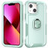 iPhone 13 3 in 1 PC + TPU Phone Case with Ring Holder - Mint Green