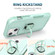 iPhone 13 3 in 1 PC + TPU Phone Case with Ring Holder - Mint Green