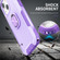 iPhone 13 3 in 1 PC + TPU Phone Case with Ring Holder - Purple