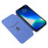 iPhone 13 Carbon Fiber Texture Horizontal Flip TPU + PC + PU Leather Case with Card Slot - Blue