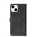 iPhone 13 Stitching Skin Feel Magnetic Buckle Horizontal Flip PU Leather Case with Holder & Card Slots & Wallet - Black