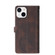 iPhone 13 Stitching Skin Feel Magnetic Buckle Horizontal Flip PU Leather Case with Holder & Card Slots & Wallet - Brown