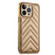 iPhone 13 Suteni Plating Leather Soft TPU Phone Case - Gold