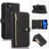 iPhone 13 Dream 9-Card Wallet Zipper Bag Leather Phone Case - Black