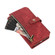 iPhone 13 Dream 9-Card Wallet Zipper Bag Leather Phone Case - Red