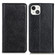 iPhone 13 Magnetic Crazy Horse Texture Horizontal Flip Leather Case with Holder & Card Slots & Wallet - Black