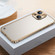 iPhone 13 Metal Frame Frosted Case - Gold
