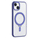 iPhone 13 Skin Feel MagSafe Shockproof Phone Case with Holder - Dark Blue