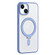 iPhone 13 Skin Feel MagSafe Shockproof Phone Case with Holder - Light Blue