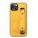 iPhone 13 Crocodile Wristband Wallet Leather Back Cover Phone Case - Yellow