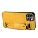 iPhone 13 Crocodile Wristband Wallet Leather Back Cover Phone Case - Yellow