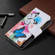 iPhone 13 Colored Drawing Pattern Zipper Horizontal Flip Leather Case with Holder & Card Slots & Wallet - Two Butterflies