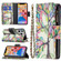 iPhone 13 Colored Drawing Pattern Zipper Horizontal Flip Leather Case with Holder & Card Slots & Wallet - Tree