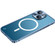 iPhone 13 Metal Frame Frosted PC Shockproof Magsafe Case - Ocean Blue