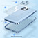 iPhone 13 Metal Frame Frosted PC Shockproof Magsafe Case - Ocean Blue