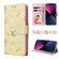 iPhone 13 Bronzing Painting RFID Leather Case - Yellow Daisy